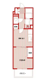 エヴァーグリーン新羽【2階】の間取り