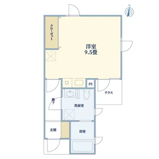 Toritsudai Flat【1階】の間取り