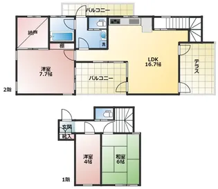 ハイツピアレスの間取り