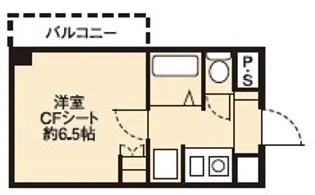 ドミール京町堀【6階】の間取り