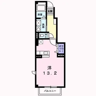 グリーンヒルうぐいすC【1階】の間取り