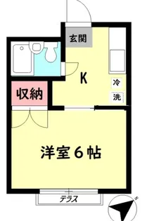 コーポ加藤【1階】の間取り