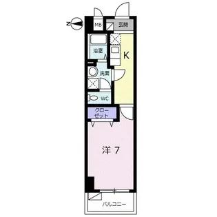 シェロ・ガーデン【4階】の間取り