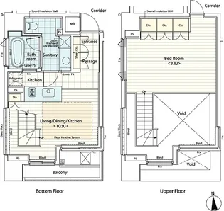 カスタリア麻布十番IIの間取り