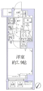 スクエアシティ横浜新子安【8階】の間取り
