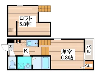 メゾン・シャドール北山【1階】の間取り