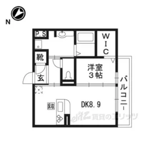 カーサ金森【1階】の間取り