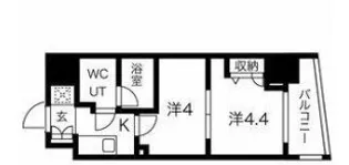 スパシエ蒲田グランドタワー【13階】の間取り