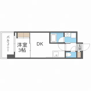 アーバネックス西長堀【3階】の間取り