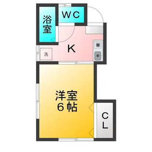 コーポオオキ【2階】の間取り