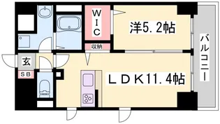 precioso神戸【6階】の間取り