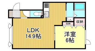 Casa SOLEILII(カーサソレイル2)【2階】の間取り