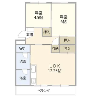 マンションニュー木曽川D棟(0005934)【2階】の間取り