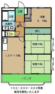 ジュネス松波【2階】の間取り