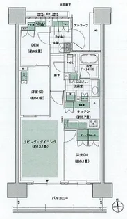HARUMI FLAG PARK VILLAGE C棟【18階】の間取り