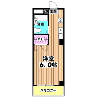 セシーズ府中【3階】の間取り