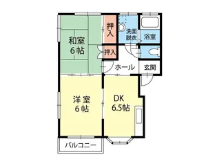 レジデンス千野E101 ア【1階】の間取り