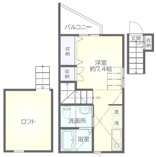 マチヤコマチ【2階】の間取り