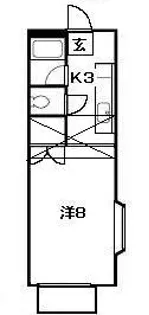 ブルーミング中江【2階】の間取り