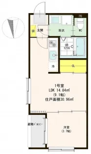 T.M.Apartment【1階】の間取り