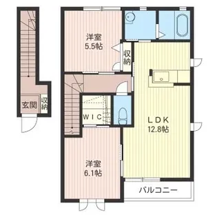 ボヌール・ブランシェ A【2階】の間取り