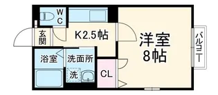 ベルヴィルIII【2階】の間取り