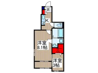 エクセレント ビューティー【1階】の間取り