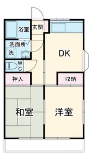 ハイツ西条【2階】の間取り