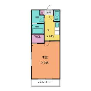 グランシャリオ【2階】の間取り