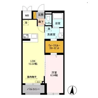 ユートリーパークマンション【4階】の間取り