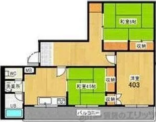 プレアール摂津鳥飼【4階】の間取り