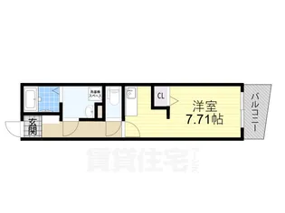 グランパシフィック玉出【9階】の間取り