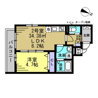 Moderato【3階】の間取り