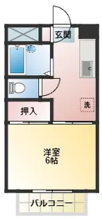 カサベルテI【1階】の間取り