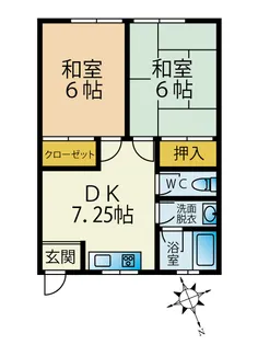 伊鈴マンション【2階】の間取り