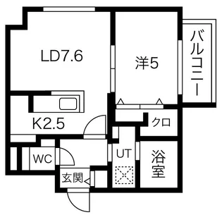 ブランシャール円山公園【3階】の間取り
