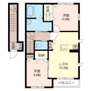 リラフォート【2階】の間取り