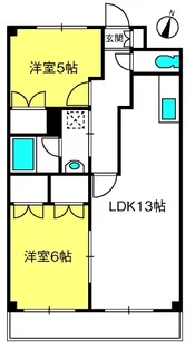 オーネスト【5階】の間取り