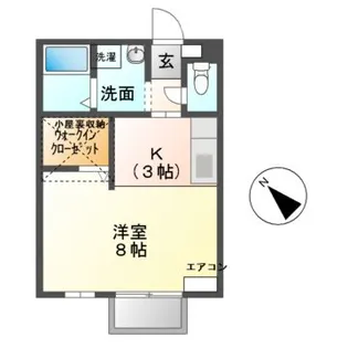 アーバンライフII【1階】の間取り