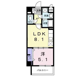 ファミール開南II【3階】の間取り