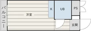 ドムール新北野【4階】の間取り