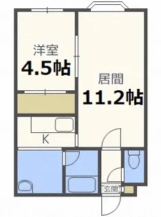 フィオーレ弐番館【3階】の間取り