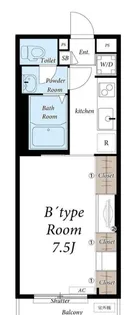 リブリ・パークリビング暁【1階】の間取り