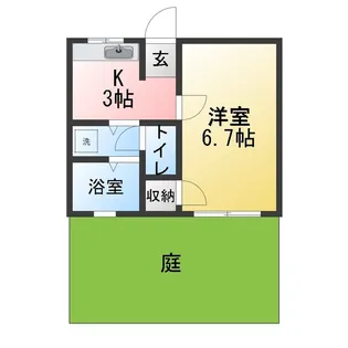 アークハイツ10【1階】の間取り