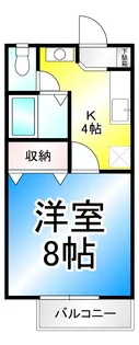 ラ・ステレーヌ【1階】の間取り