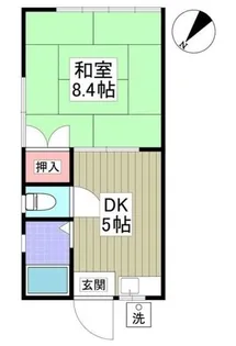 ハイツ元町A【2階】の間取り