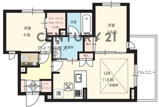 ノーブルヒル宮崎【1階】の間取り