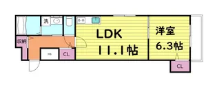 クリエオーレ大今里II【2階】の間取り