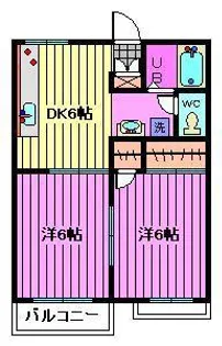 コート芝ファミール1【2階】の間取り