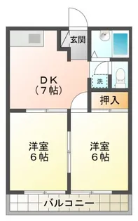 リオグランデ【1階】の間取り